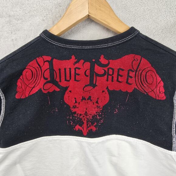 Blac Label Cardigan Sweater Jacket Large (Fits Medium) Live Free Vintage Y2K - Picture 8 of 10